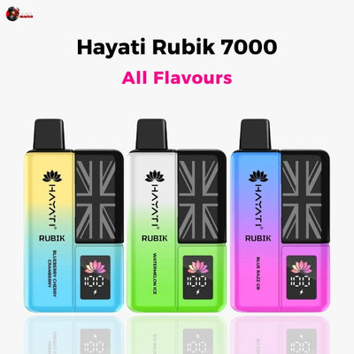 Hayati Rubik 7000 Puffs Disposable Vape Kit - All Flavours