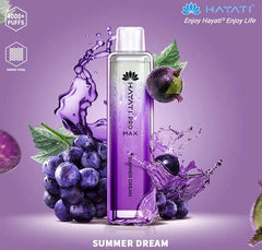 summer dream hayati pro max 4000 puffs disposable vape