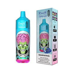 blue razz ice r and m tornado 9000 disposable vape pod