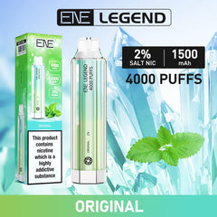 origanal mint elux ene legend 4000 disposable vape puffs