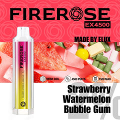 strawberry watermelon bubble gum elux firerose EX4500 Puffs